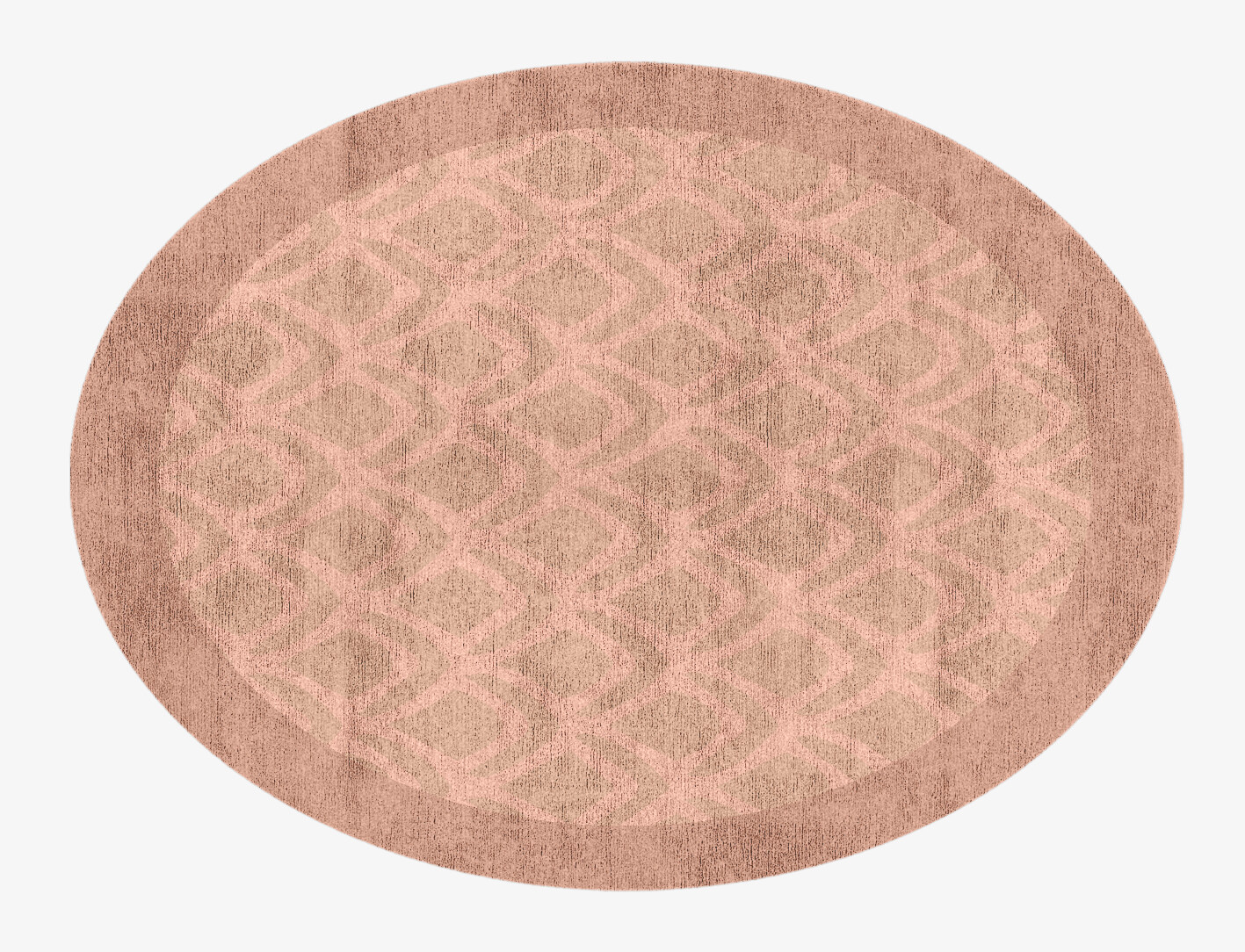 Lumos Geometric Oval Hand Knotted Bamboo Silk Custom Rug by Rug Artisan