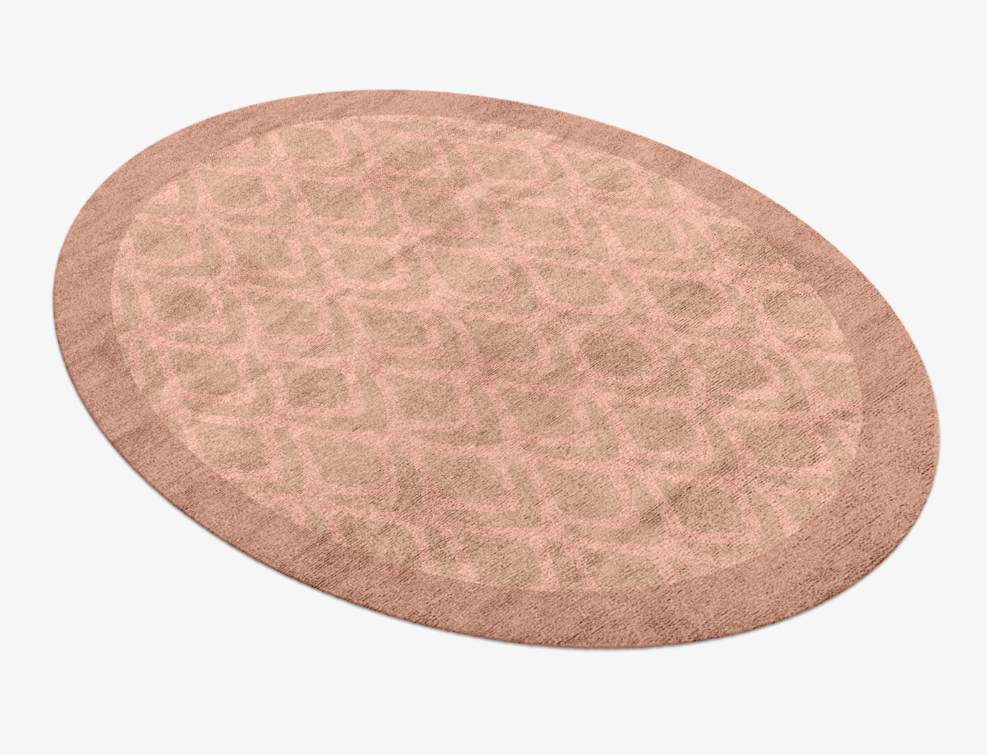 Lumos Geometric Oval Hand Knotted Bamboo Silk Custom Rug by Rug Artisan