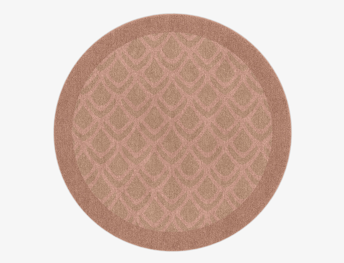 Lumos Geometric Round Hand Knotted Tibetan Wool Custom Rug by Rug Artisan