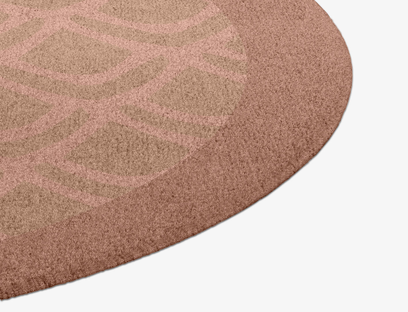 Lumos Geometric Round Hand Knotted Tibetan Wool Custom Rug by Rug Artisan