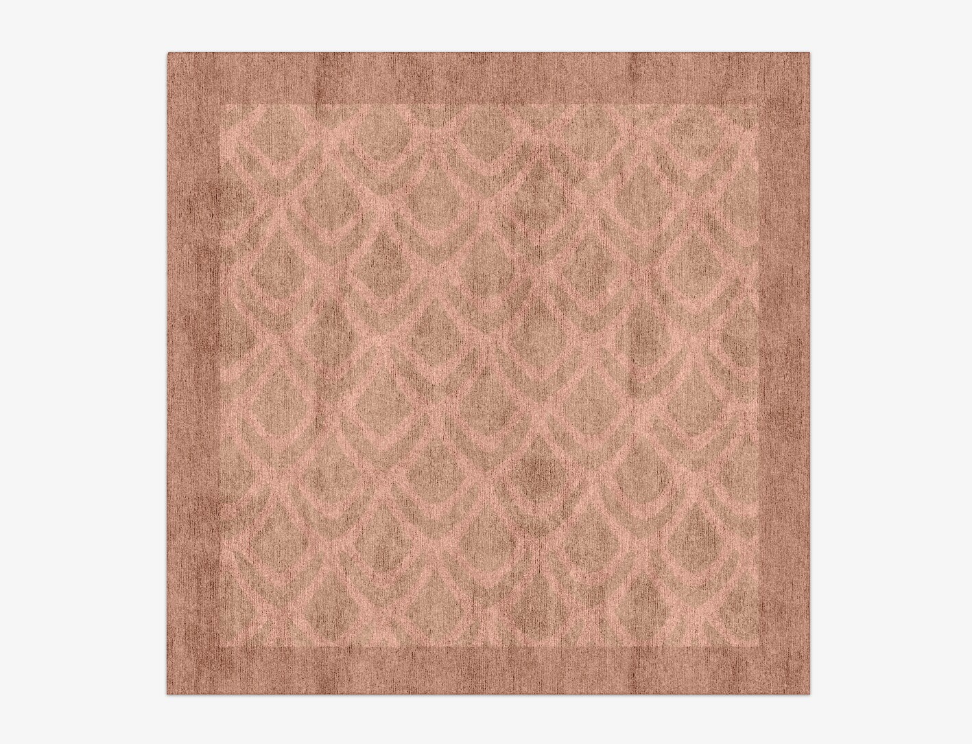 Lumos Geometric Square Hand Knotted Bamboo Silk Custom Rug by Rug Artisan