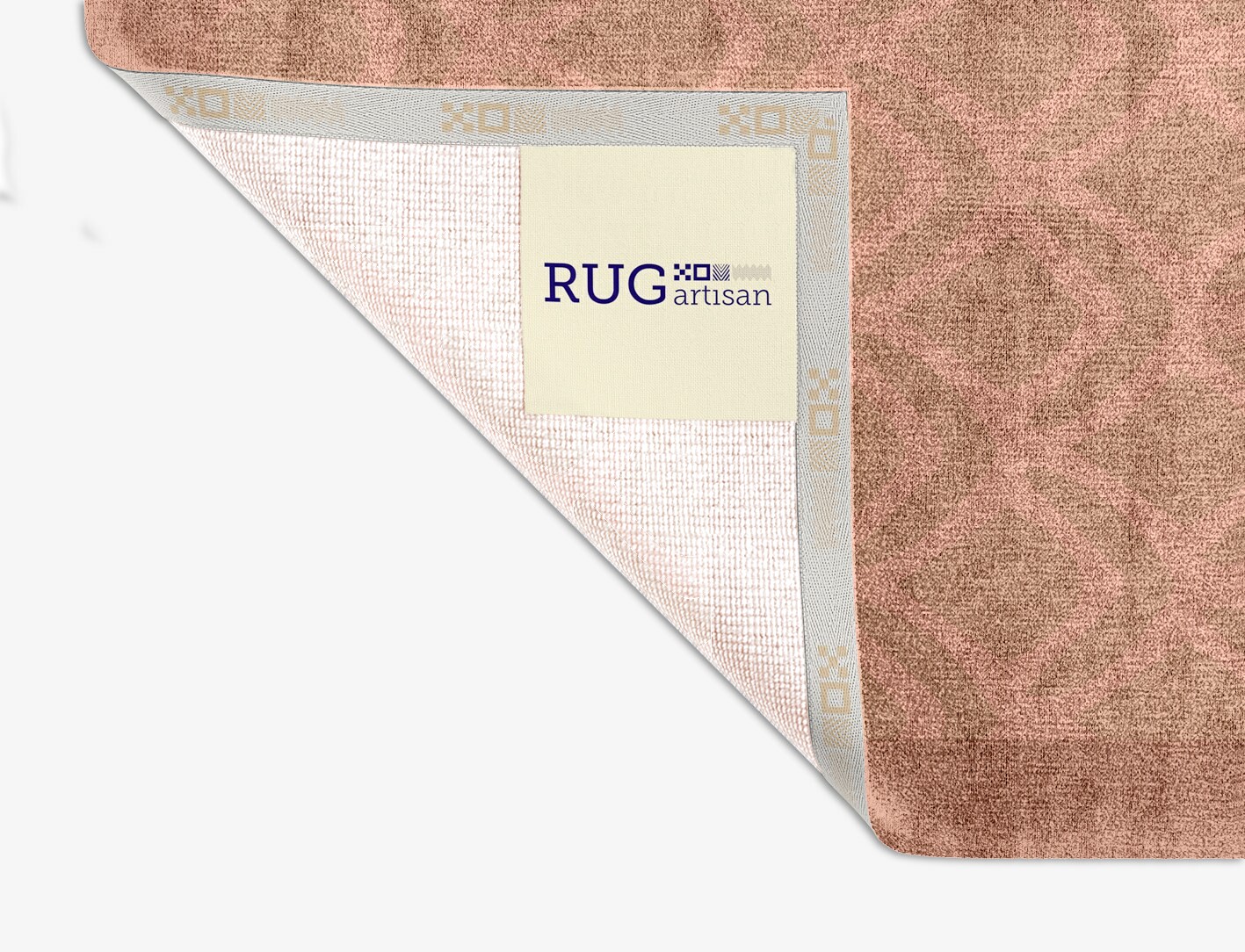 Lumos Geometric Square Hand Knotted Bamboo Silk Custom Rug by Rug Artisan