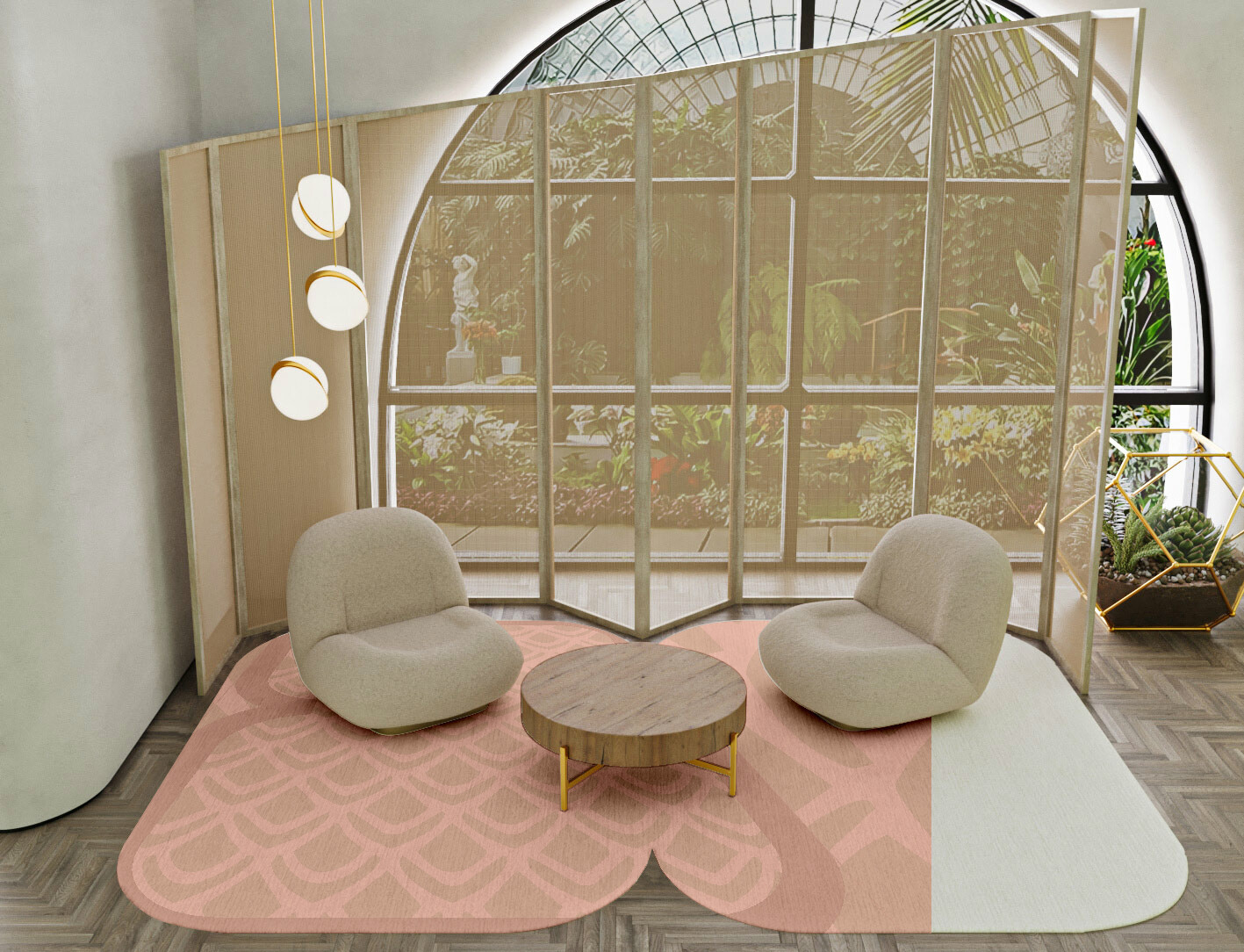 Lumos Geometric Eight Hand Tufted Pure Wool Custom Rug by Rug Artisan