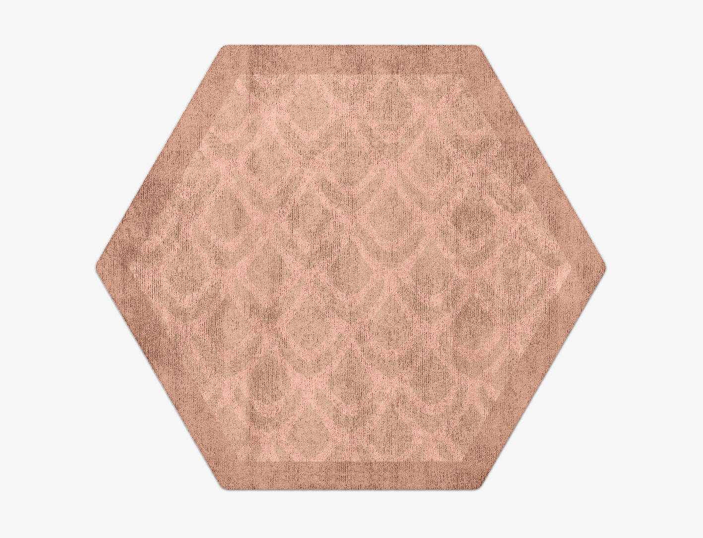 Lumos Geometric Hexagon Hand Tufted Bamboo Silk Custom Rug by Rug Artisan