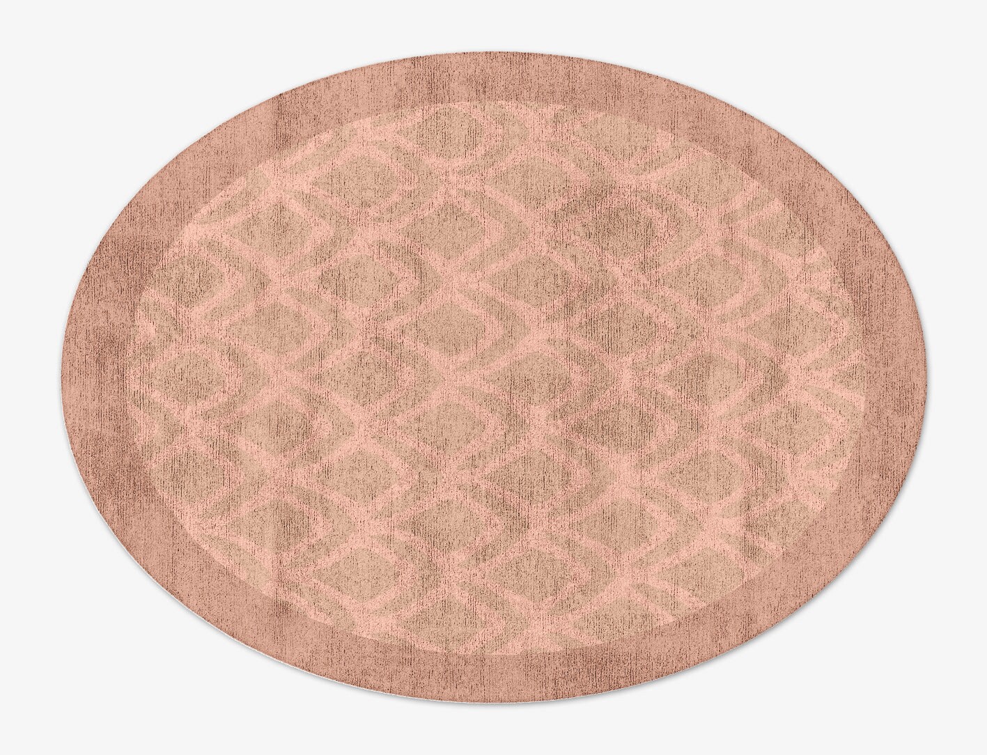 Lumos Geometric Oval Hand Tufted Bamboo Silk Custom Rug by Rug Artisan