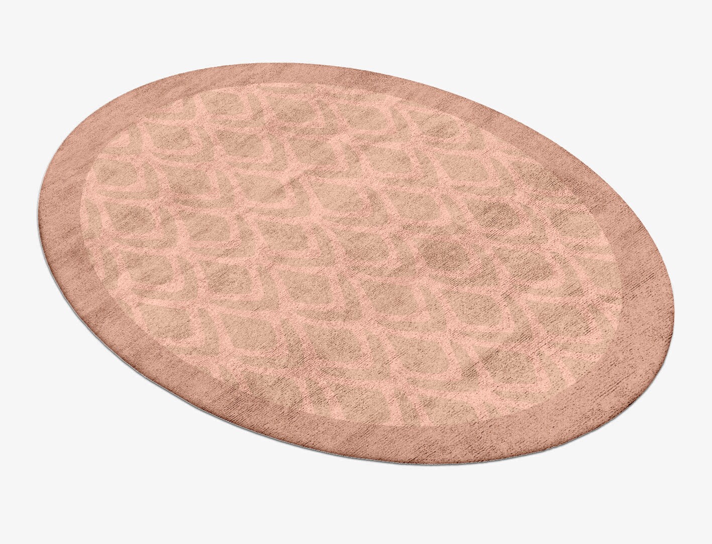 Lumos Geometric Oval Hand Tufted Bamboo Silk Custom Rug by Rug Artisan