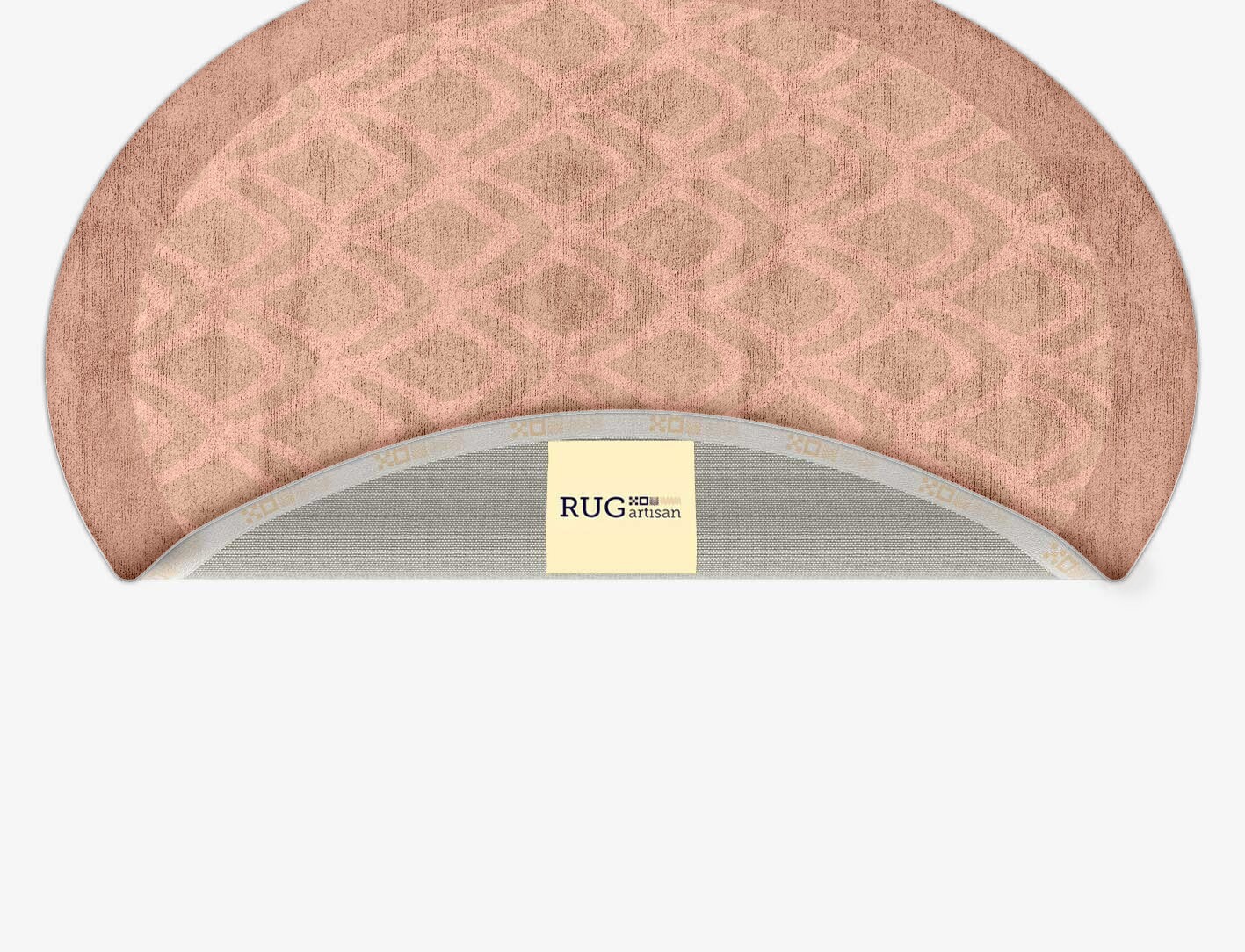 Lumos Geometric Oval Hand Tufted Bamboo Silk Custom Rug by Rug Artisan