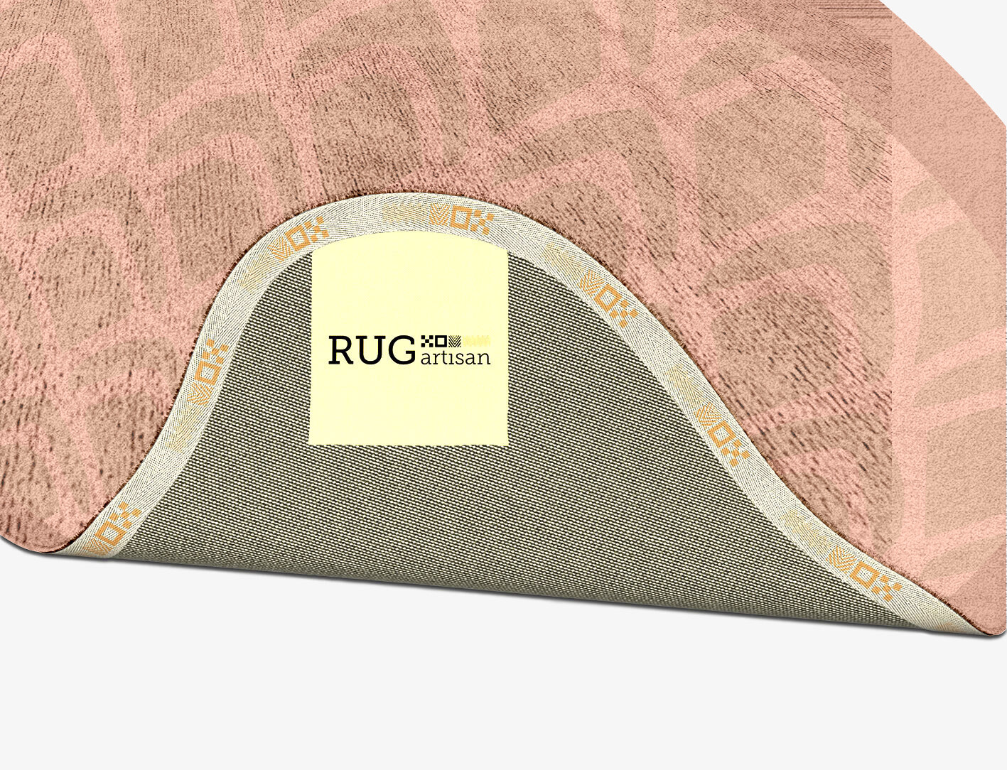 Lumos Geometric Splash Hand Tufted Bamboo Silk Custom Rug by Rug Artisan