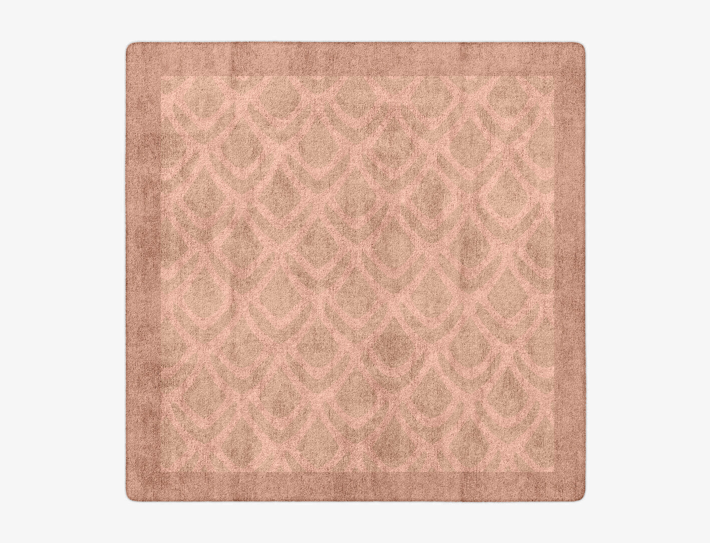 Lumos Geometric Square Hand Tufted Bamboo Silk Custom Rug by Rug Artisan