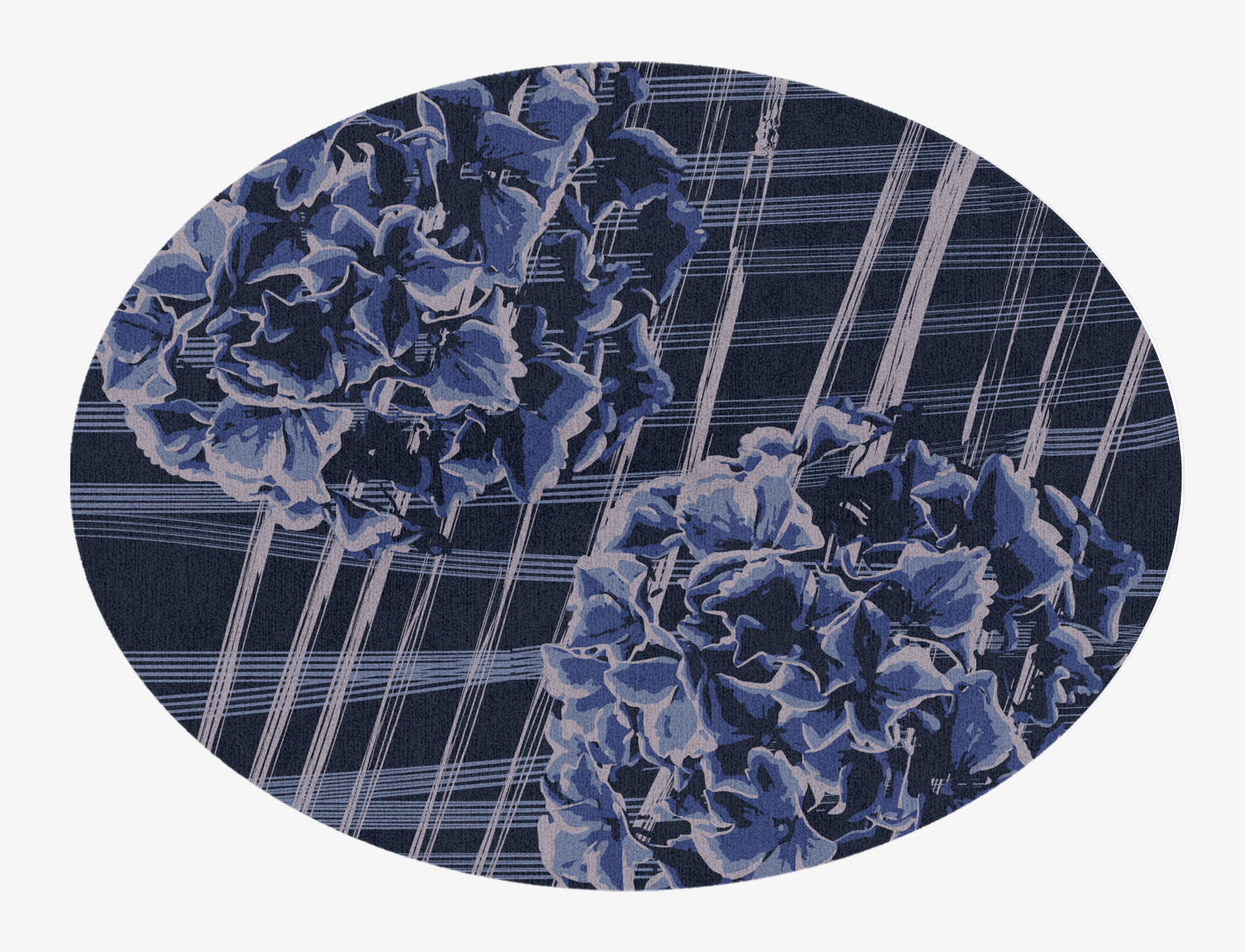 Lynae Floral Oval Hand Knotted Tibetan Wool Custom Rug by Rug Artisan
