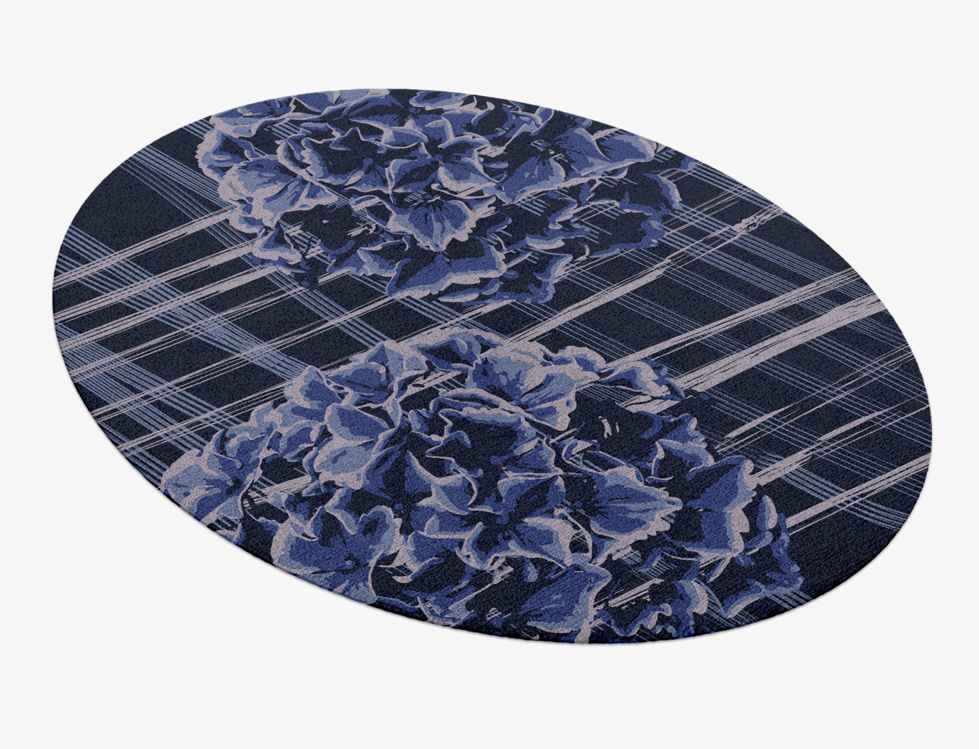 Lynae Floral Oval Hand Knotted Tibetan Wool Custom Rug by Rug Artisan