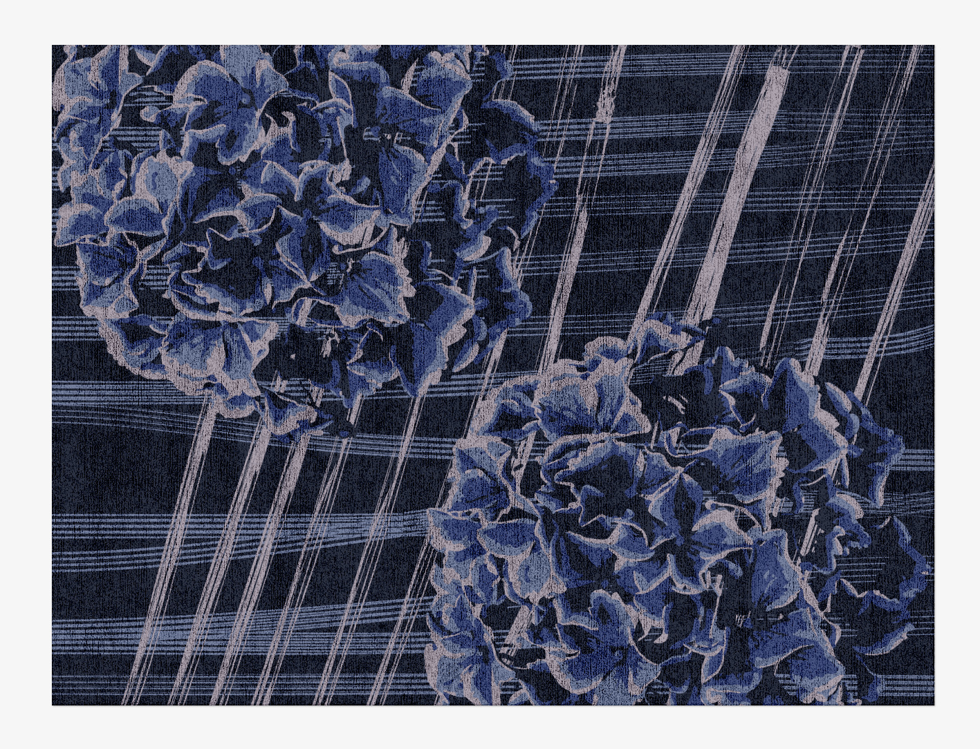 Lynae Floral Rectangle Hand Knotted Bamboo Silk Custom Rug by Rug Artisan
