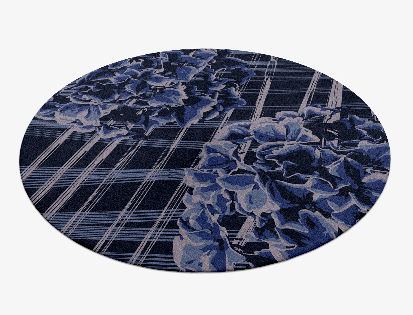 Lynae Floral Round Hand Knotted Tibetan Wool Custom Rug by Rug Artisan