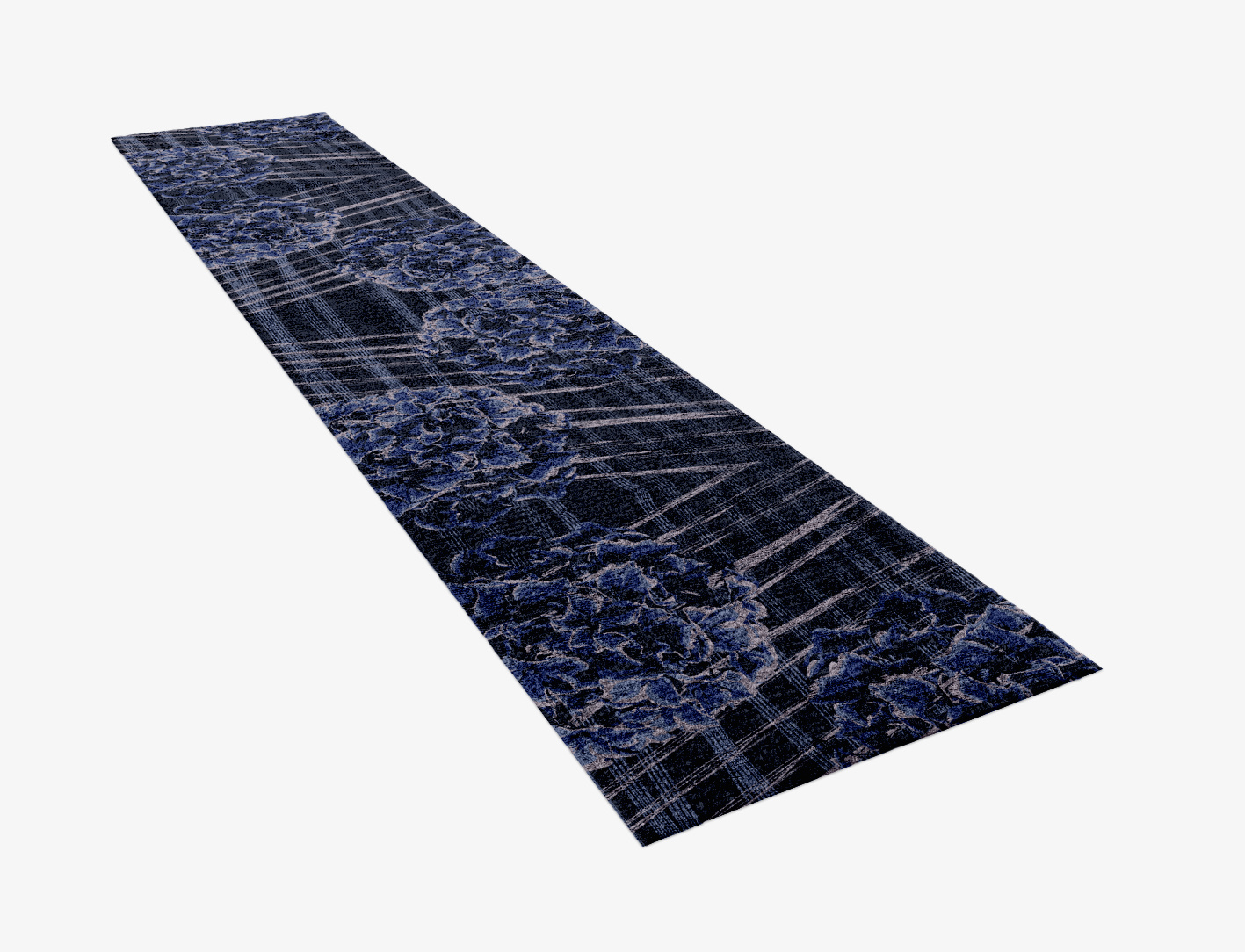 Lynae Floral Runner Hand Knotted Bamboo Silk Custom Rug by Rug Artisan