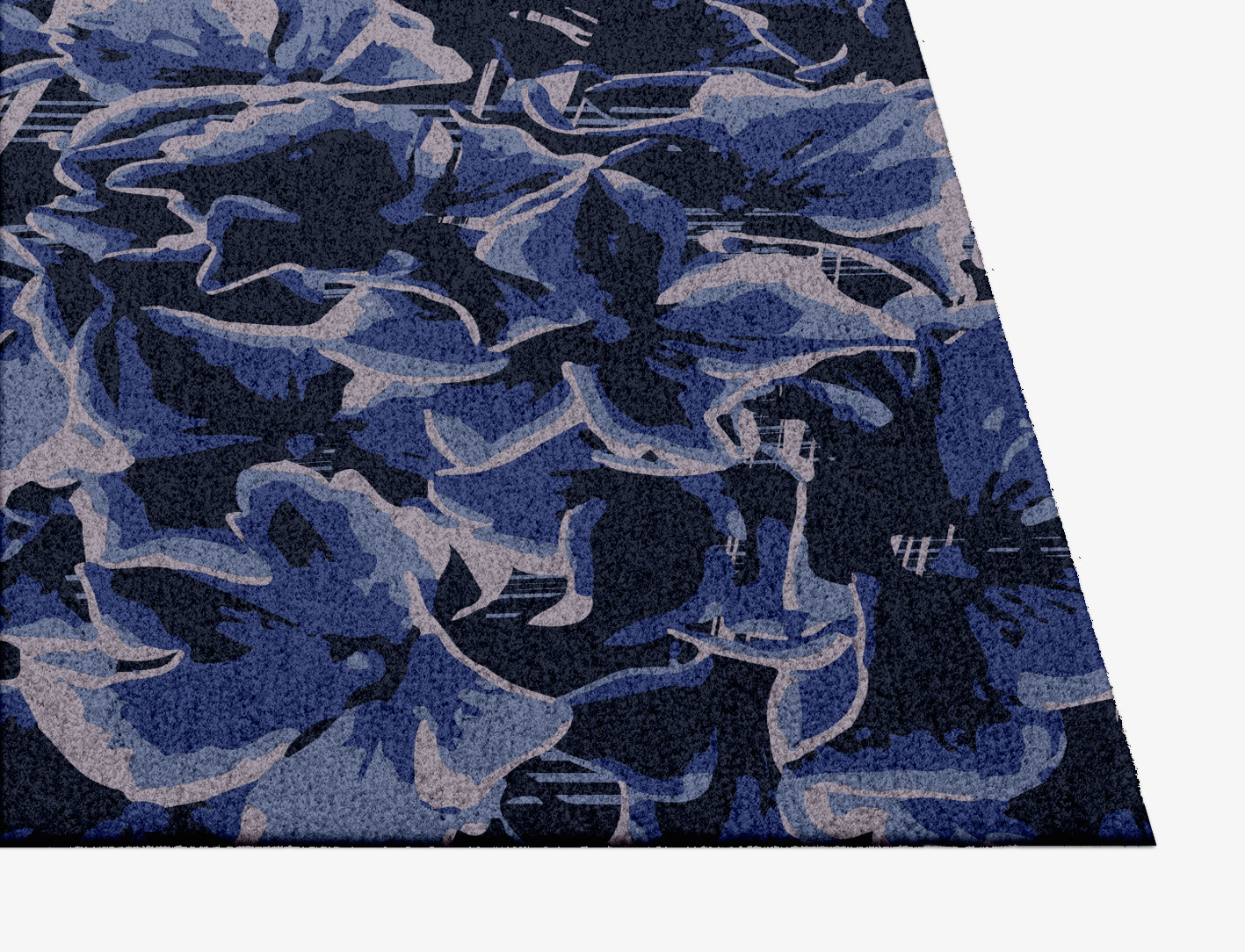 Lynae Floral Square Hand Knotted Tibetan Wool Custom Rug by Rug Artisan
