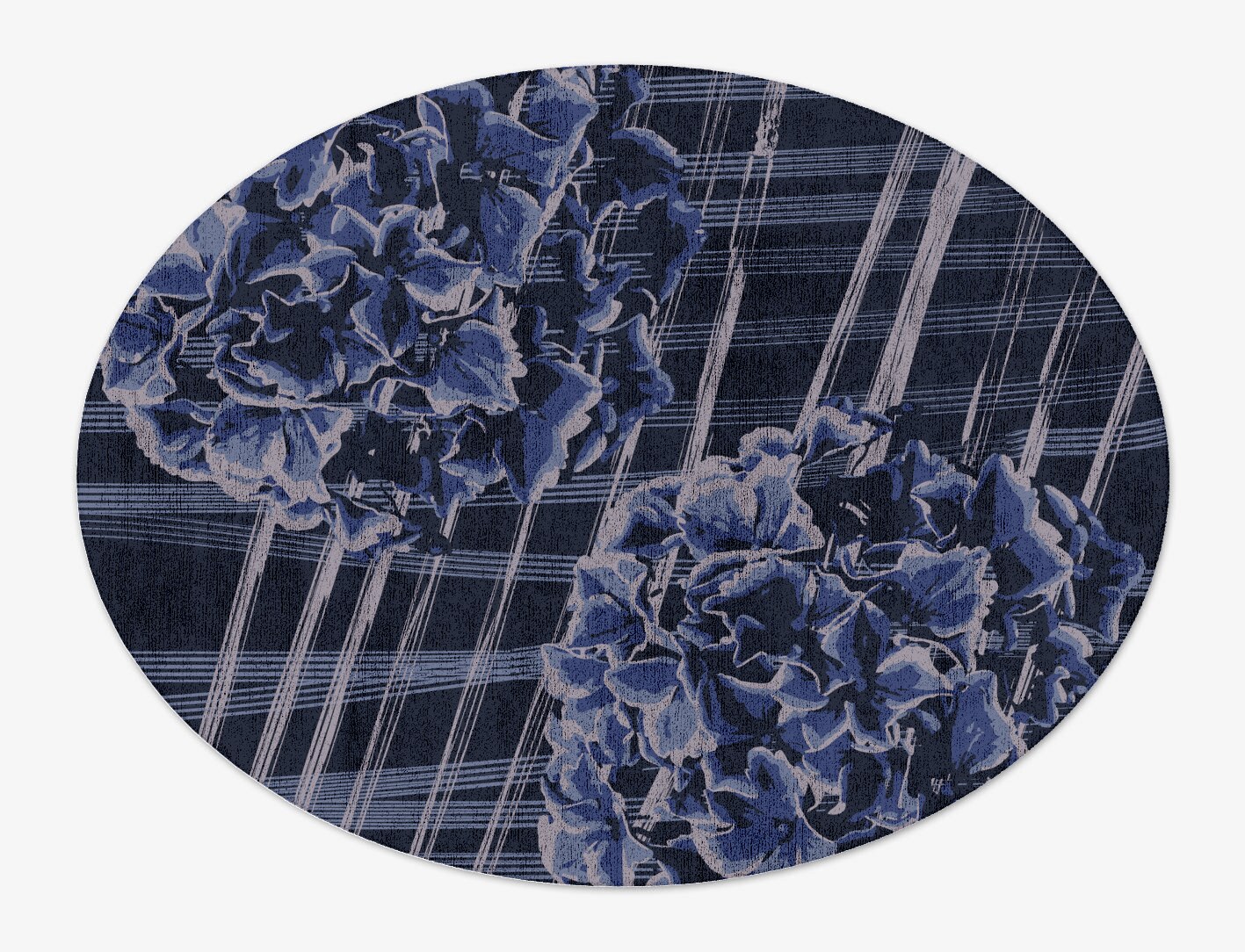 Lynae Floral Oval Hand Tufted Bamboo Silk Custom Rug by Rug Artisan