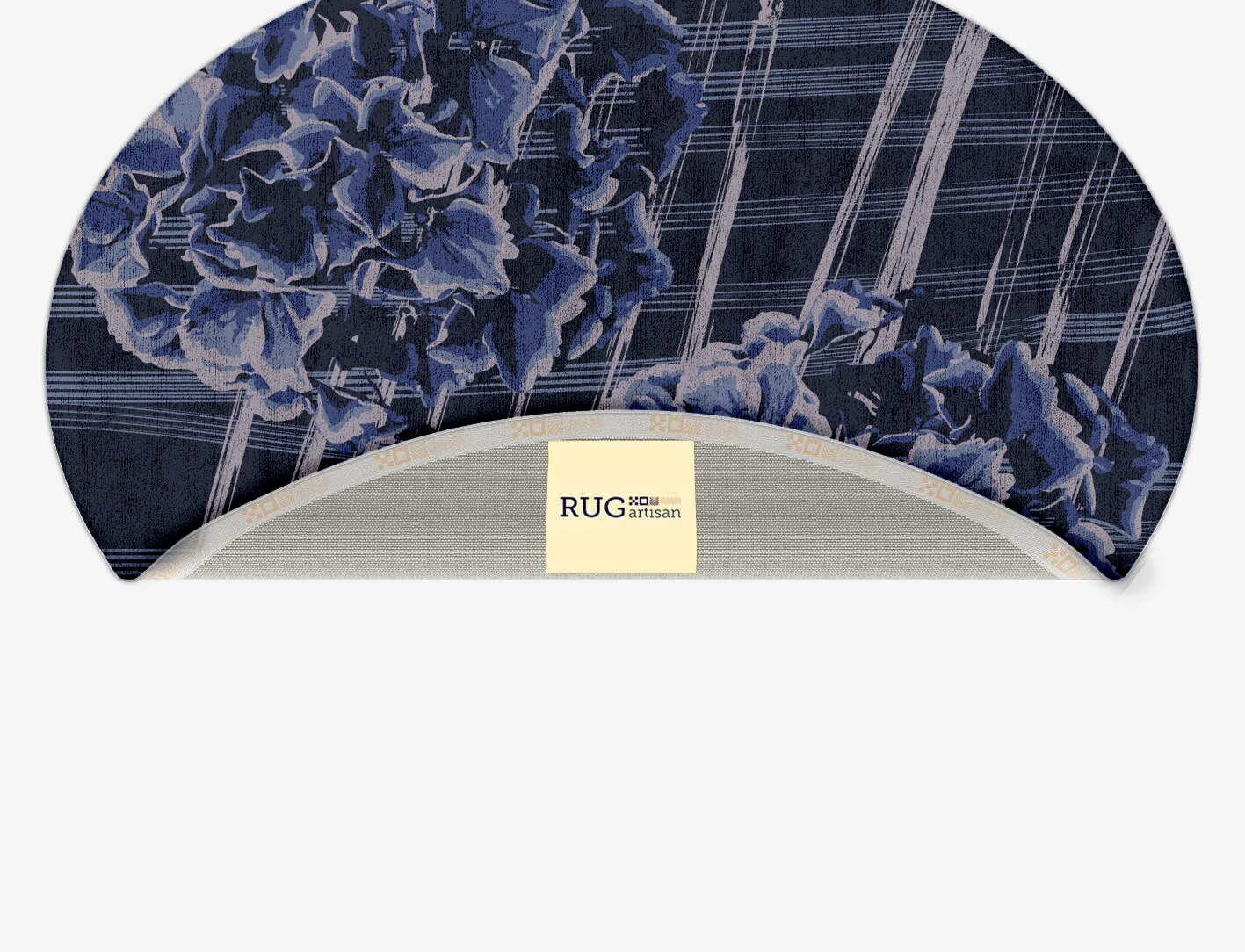 Lynae Floral Oval Hand Tufted Bamboo Silk Custom Rug by Rug Artisan