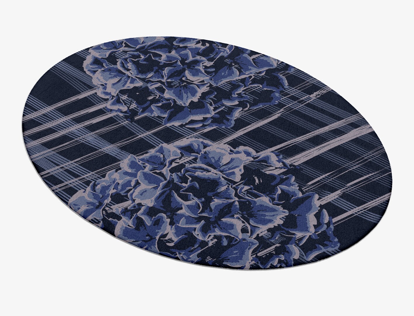 Lynae Floral Oval Hand Tufted Pure Wool Custom Rug by Rug Artisan
