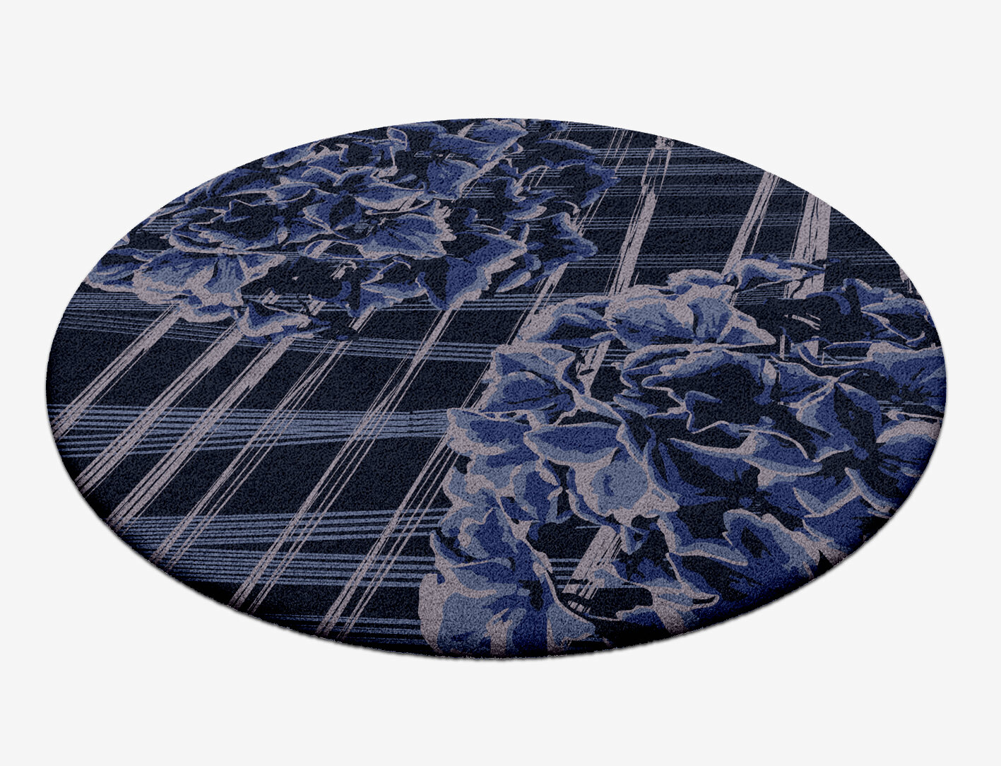 Lynae Floral Round Hand Tufted Pure Wool Custom Rug by Rug Artisan