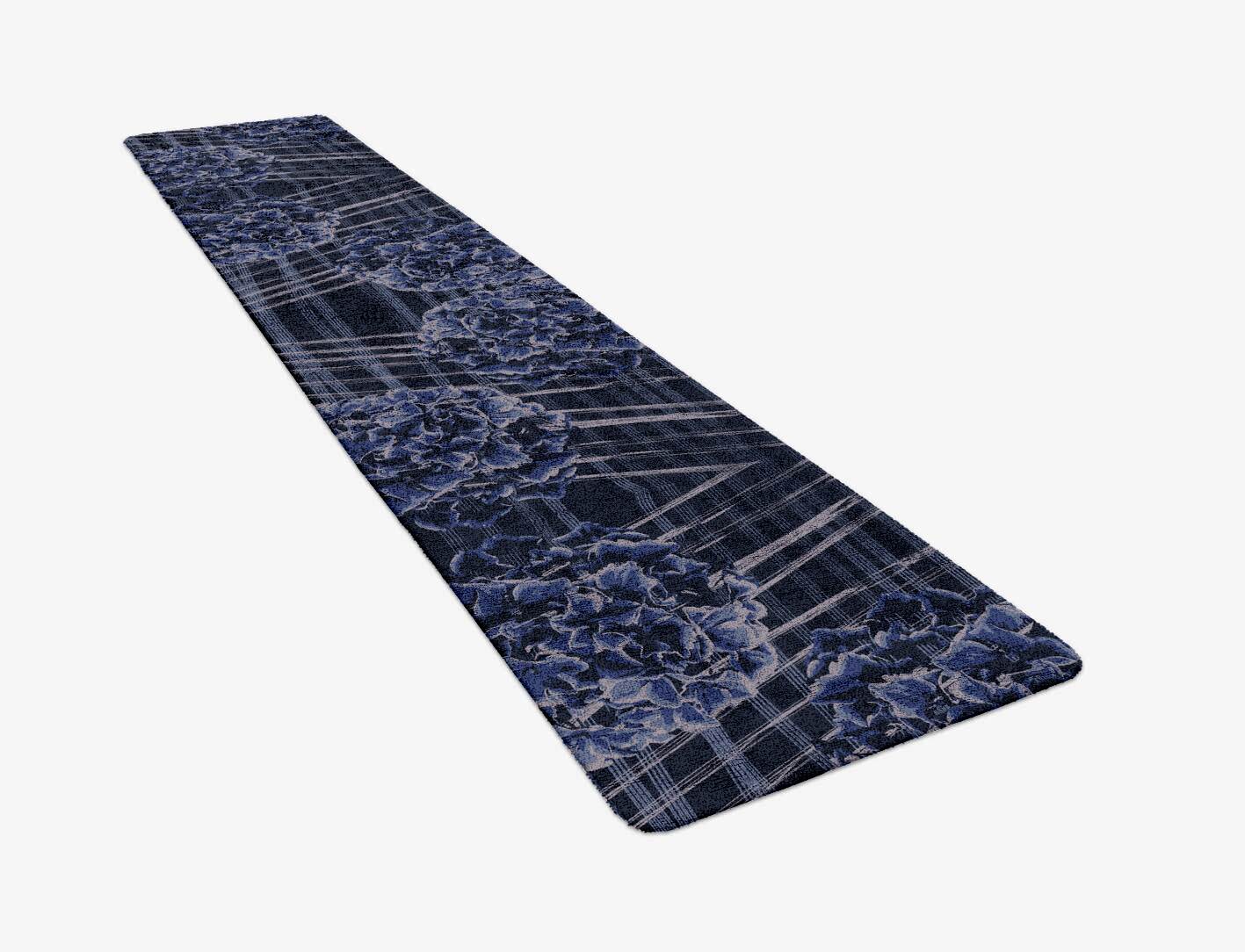 Lynae Floral Runner Hand Tufted Bamboo Silk Custom Rug by Rug Artisan