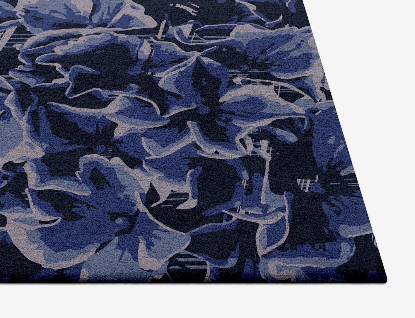 Lynae Floral Square Hand Tufted Pure Wool Custom Rug by Rug Artisan