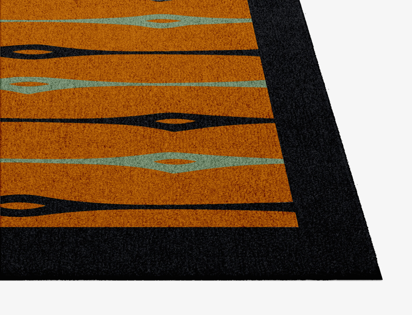 Lyre Geometric Square Hand Knotted Tibetan Wool Custom Rug by Rug Artisan