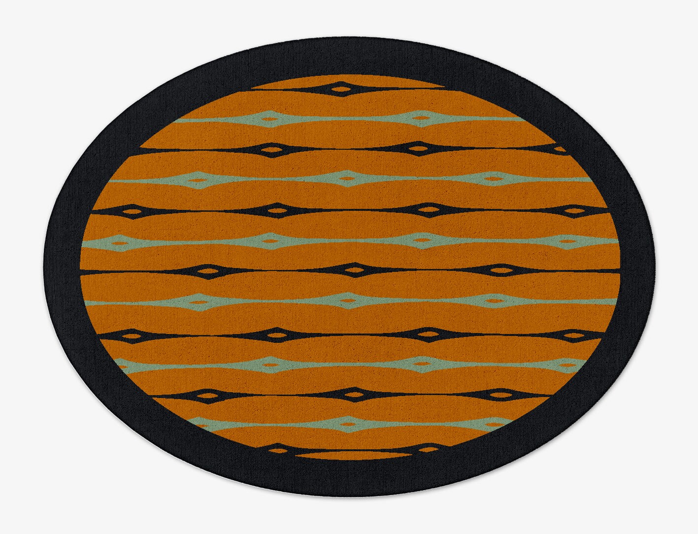 Lyre Geometric Oval Hand Tufted Pure Wool Custom Rug by Rug Artisan
