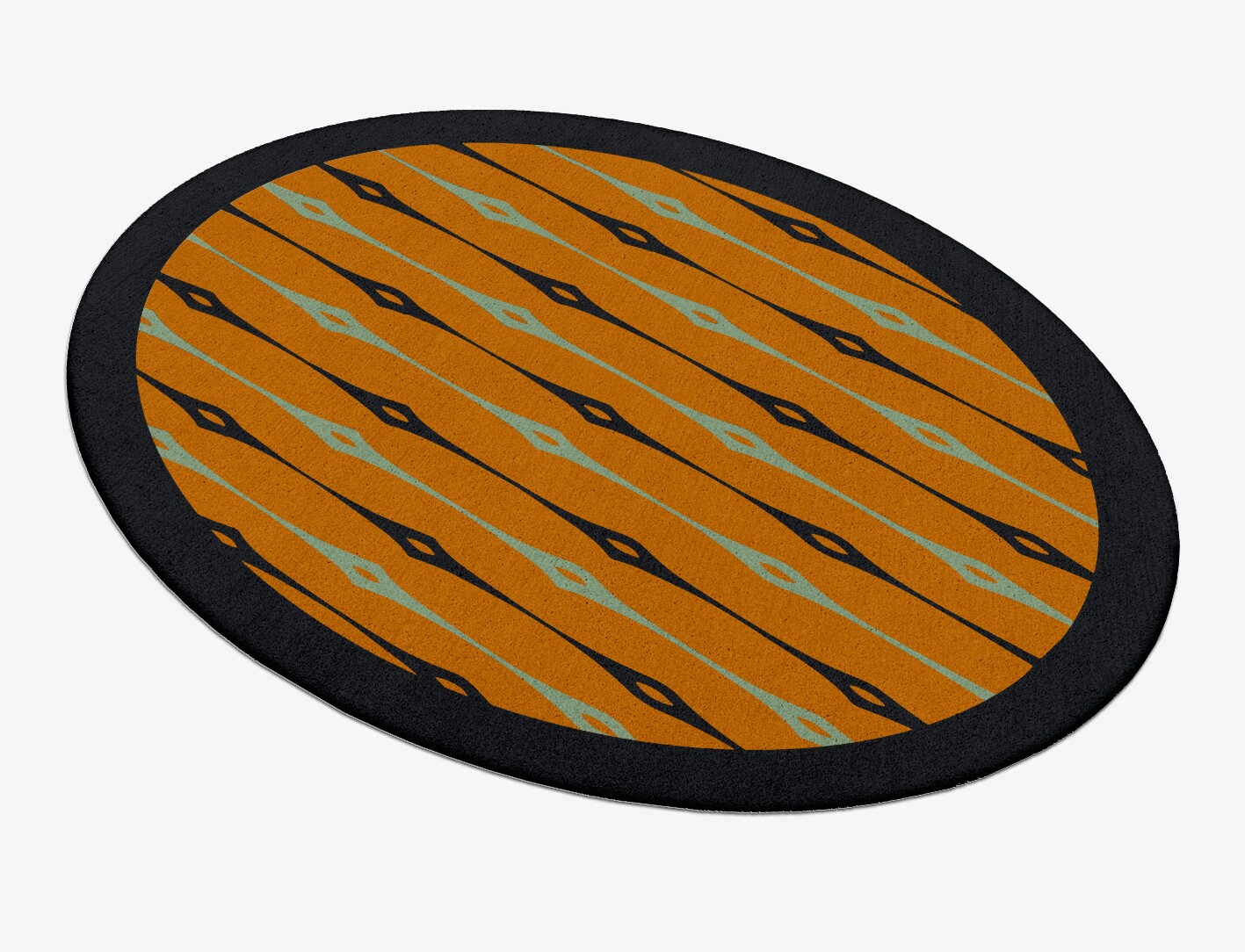 Lyre Geometric Oval Hand Tufted Pure Wool Custom Rug by Rug Artisan