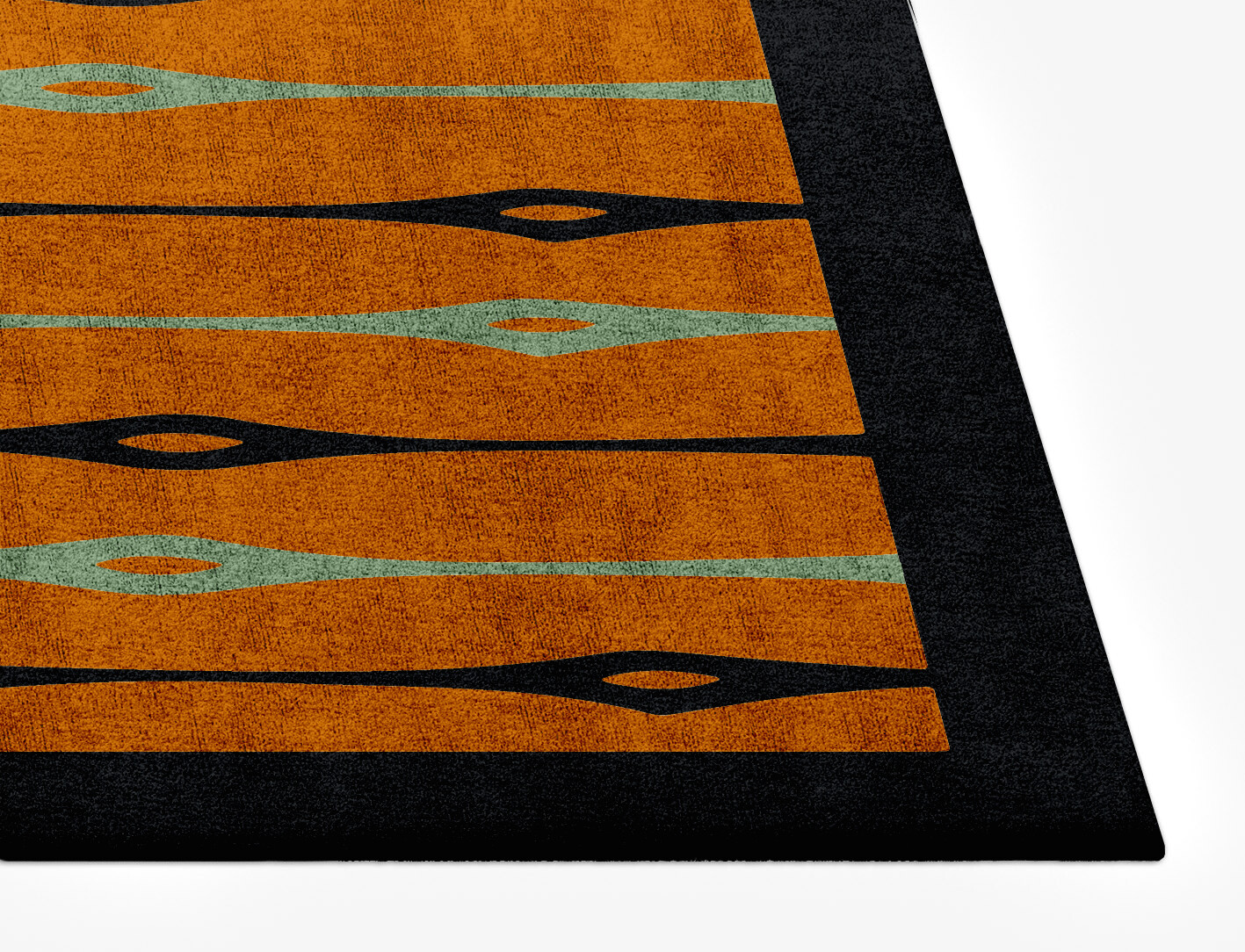 Lyre Geometric Rectangle Hand Tufted Bamboo Silk Custom Rug by Rug Artisan