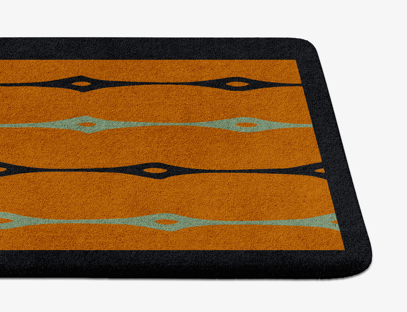 Lyre Geometric Runner Hand Tufted Pure Wool Custom Rug by Rug Artisan