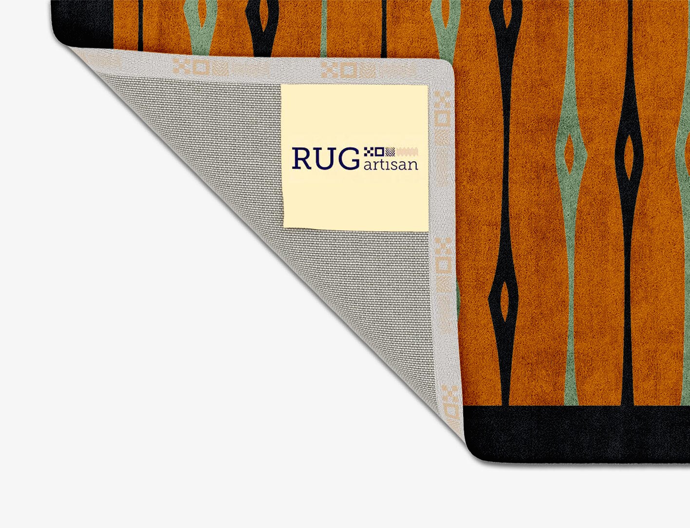 Lyre Geometric Square Hand Tufted Bamboo Silk Custom Rug by Rug Artisan
