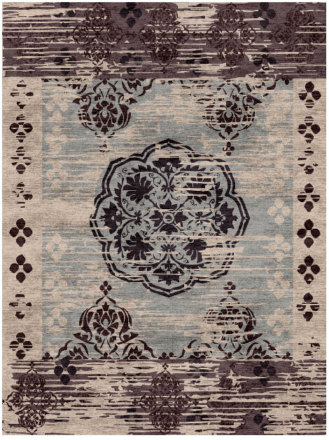 Macedoine Vintage Rectangle Hand Knotted Bamboo Silk Custom Rug by Rug Artisan