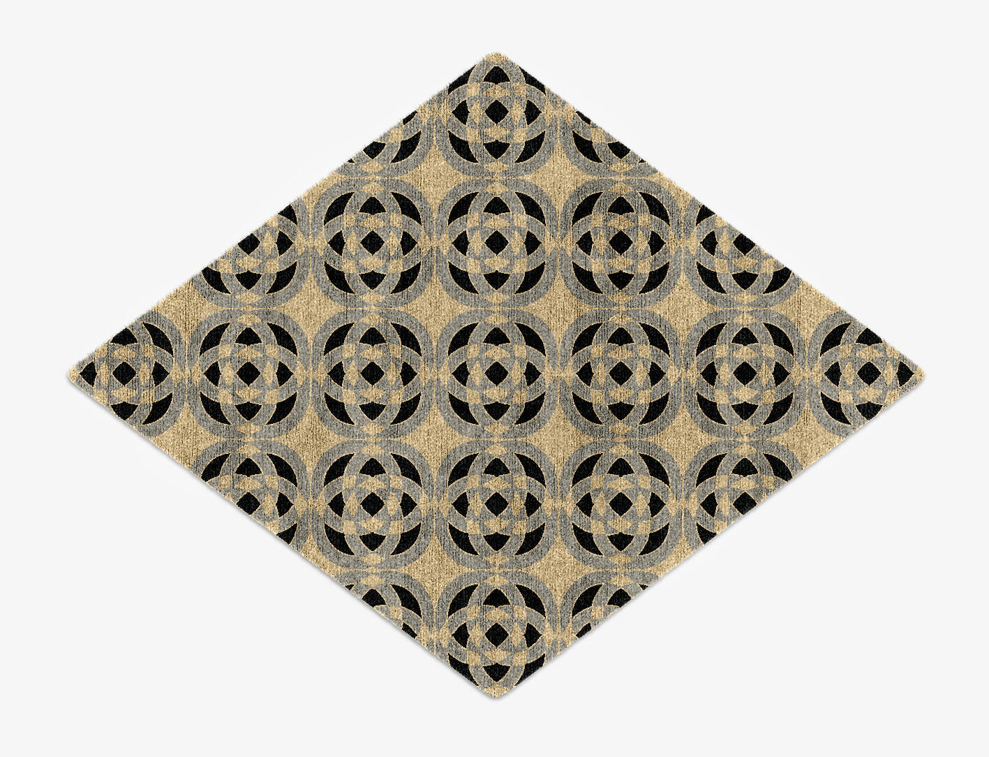 Madison Modern Geometrics Diamond Hand Knotted Bamboo Silk Custom Rug by Rug Artisan