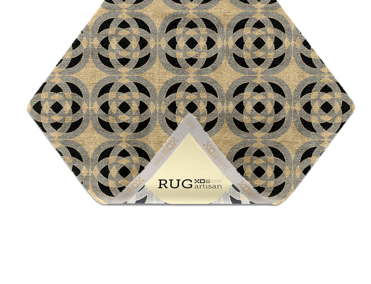 Madison Modern Geometrics Diamond Hand Knotted Bamboo Silk Custom Rug by Rug Artisan