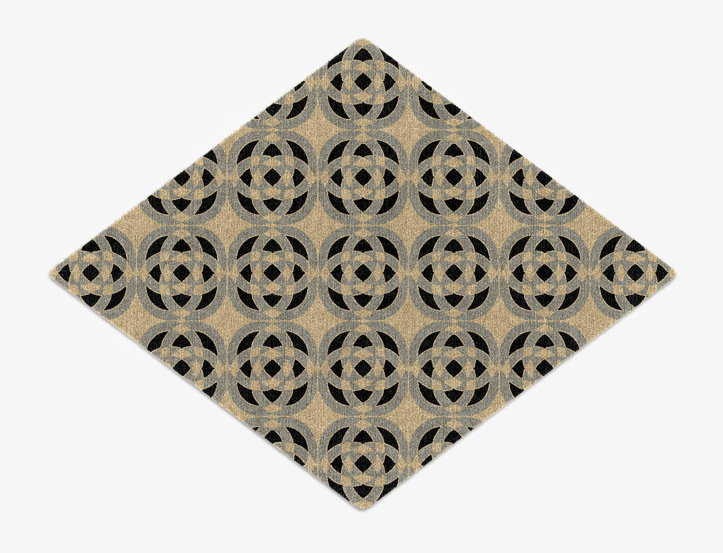 Madison Modern Geometrics Diamond Hand Knotted Tibetan Wool Custom Rug by Rug Artisan