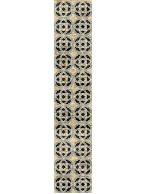 Madison Modern Geometrics Runner Hand Knotted Bamboo Silk Custom Rug by Rug Artisan