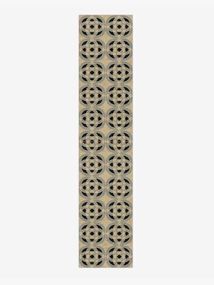 Madison Modern Geometrics Runner Hand Knotted Tibetan Wool Custom Rug by Rug Artisan