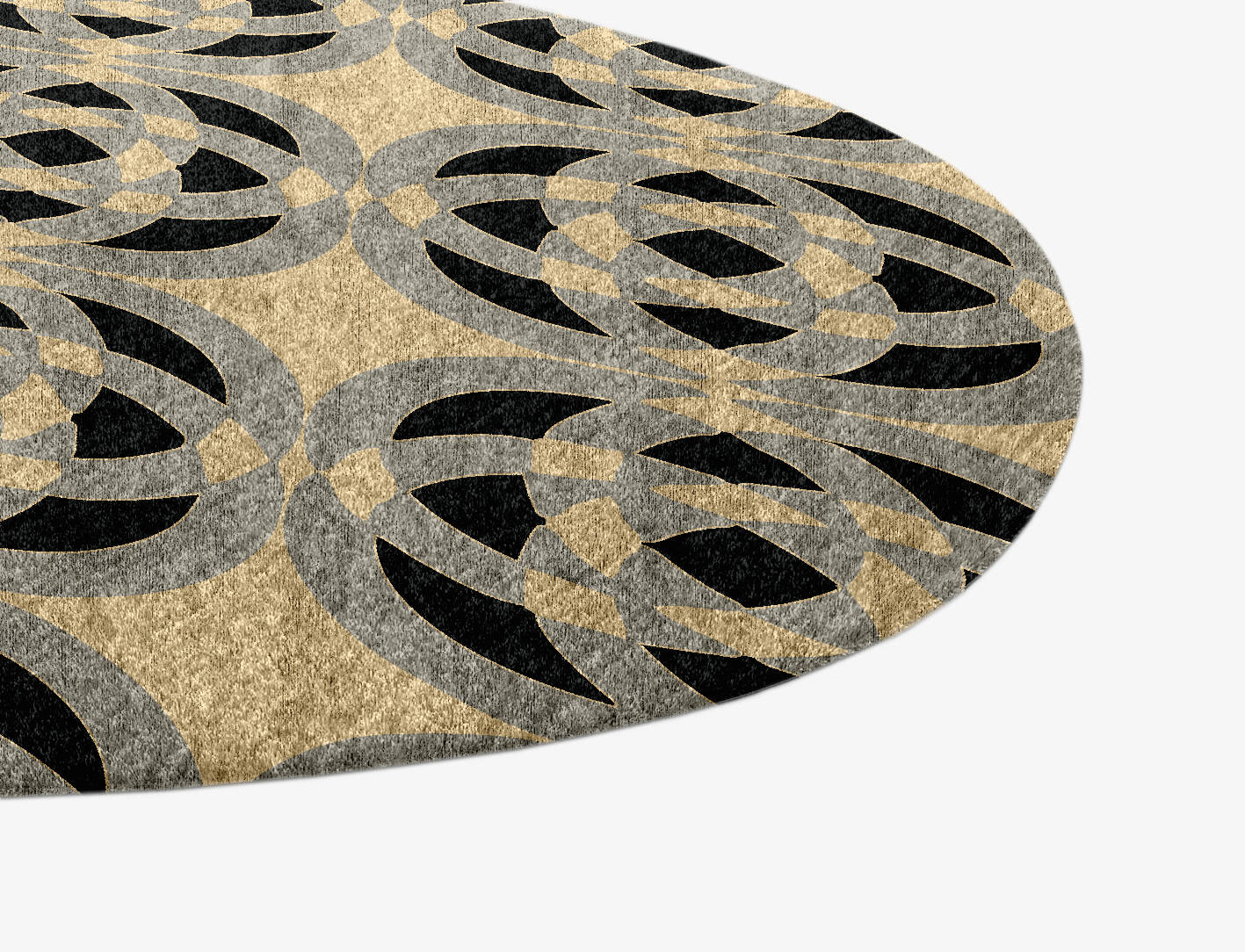 Madison Modern Geometrics Splash Hand Knotted Bamboo Silk Custom Rug by Rug Artisan