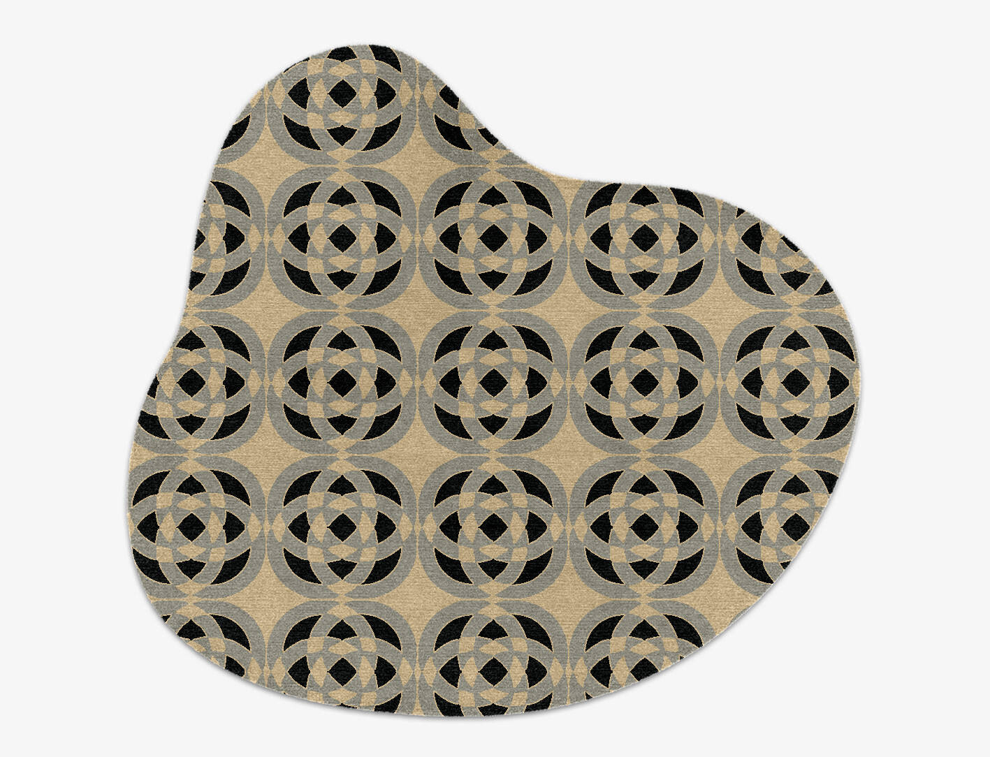 Madison Modern Geometrics Splash Hand Knotted Tibetan Wool Custom Rug by Rug Artisan