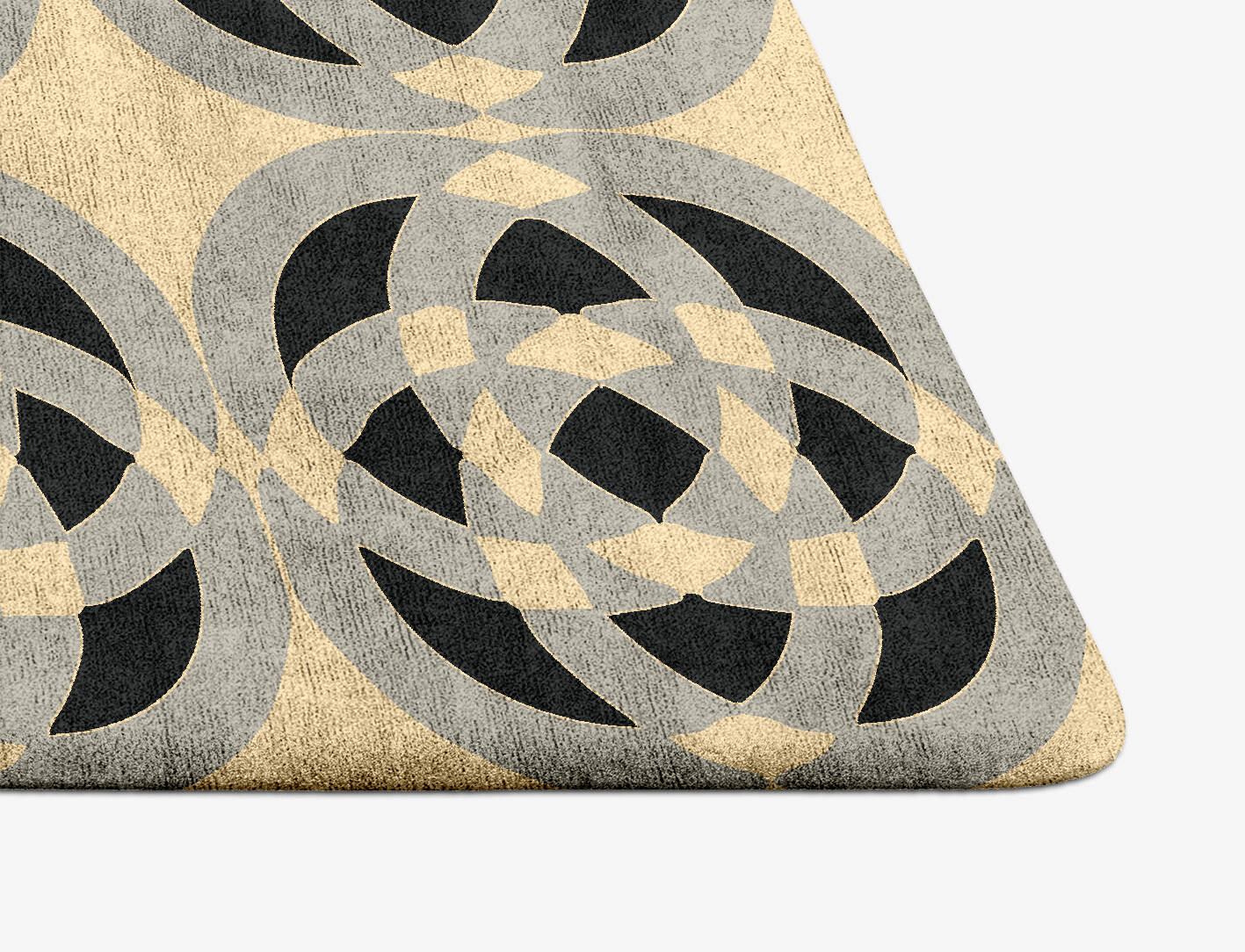 Madison Modern Geometrics Arch Hand Tufted Bamboo Silk Custom Rug by Rug Artisan