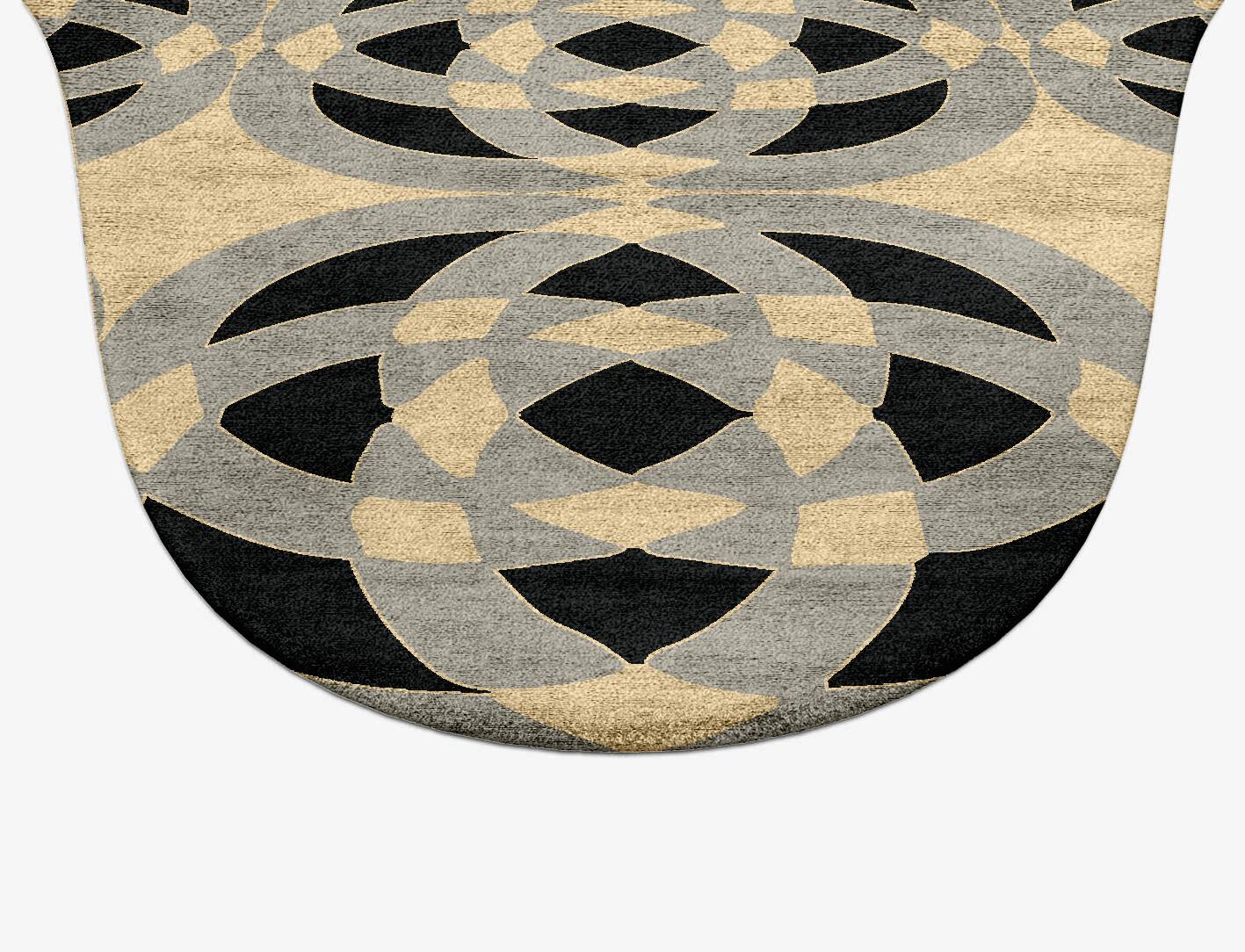 Madison Modern Geometrics Drop Hand Tufted Bamboo Silk Custom Rug by Rug Artisan