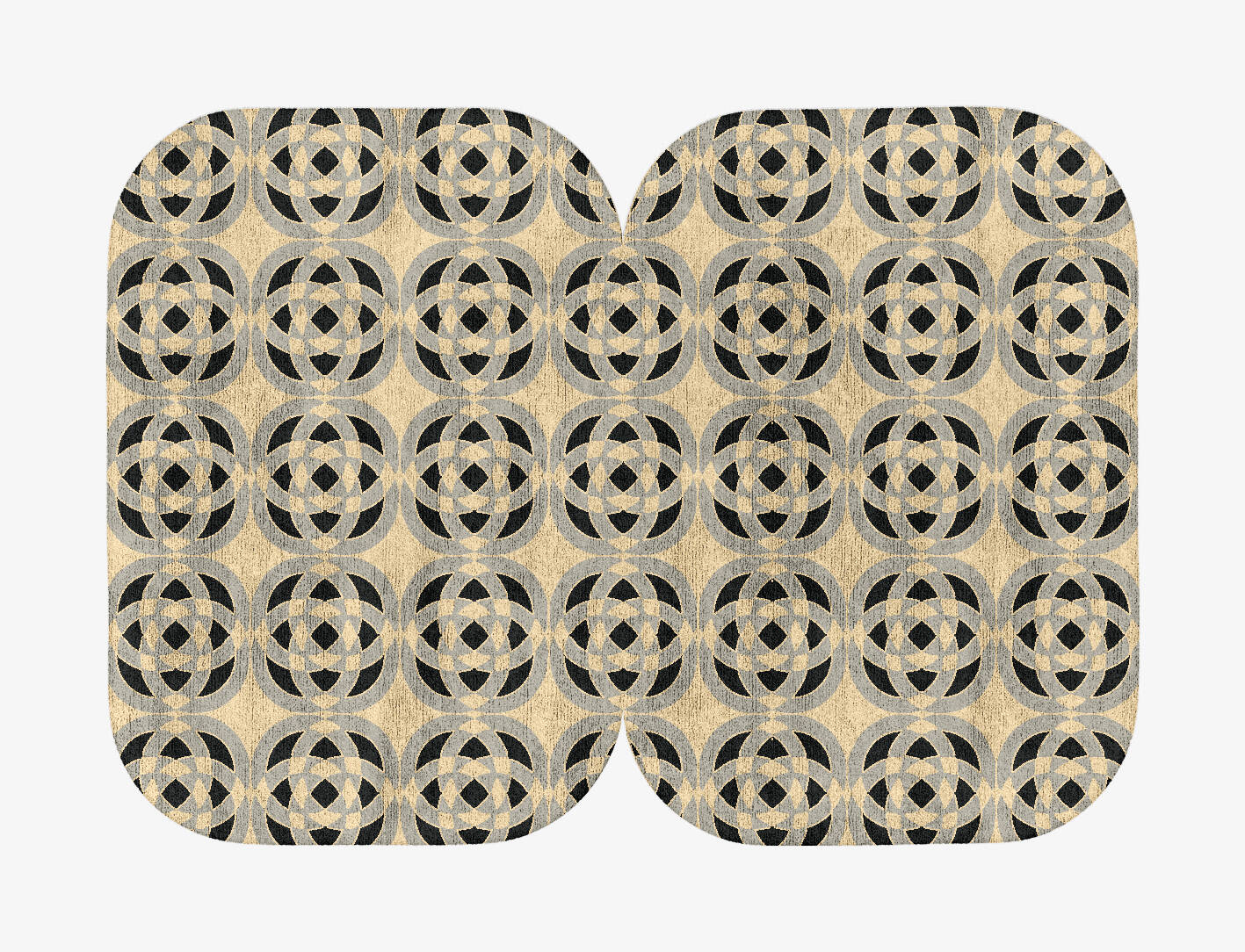 Madison Modern Geometrics Eight Hand Tufted Bamboo Silk Custom Rug by Rug Artisan