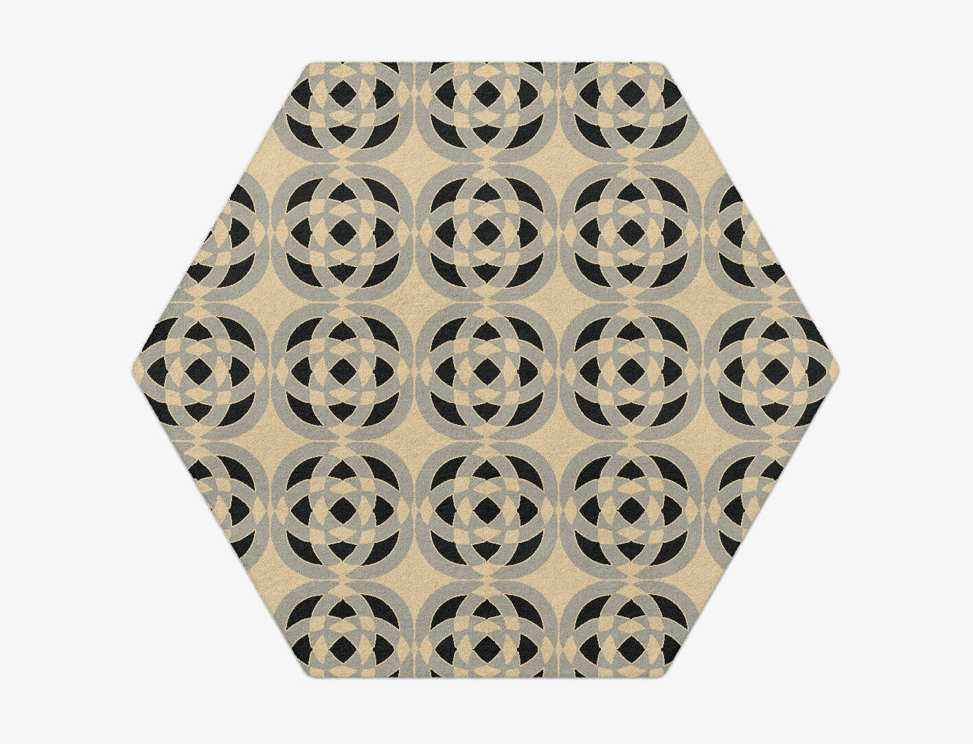 Madison Modern Geometrics Hexagon Hand Tufted Pure Wool Custom Rug by Rug Artisan