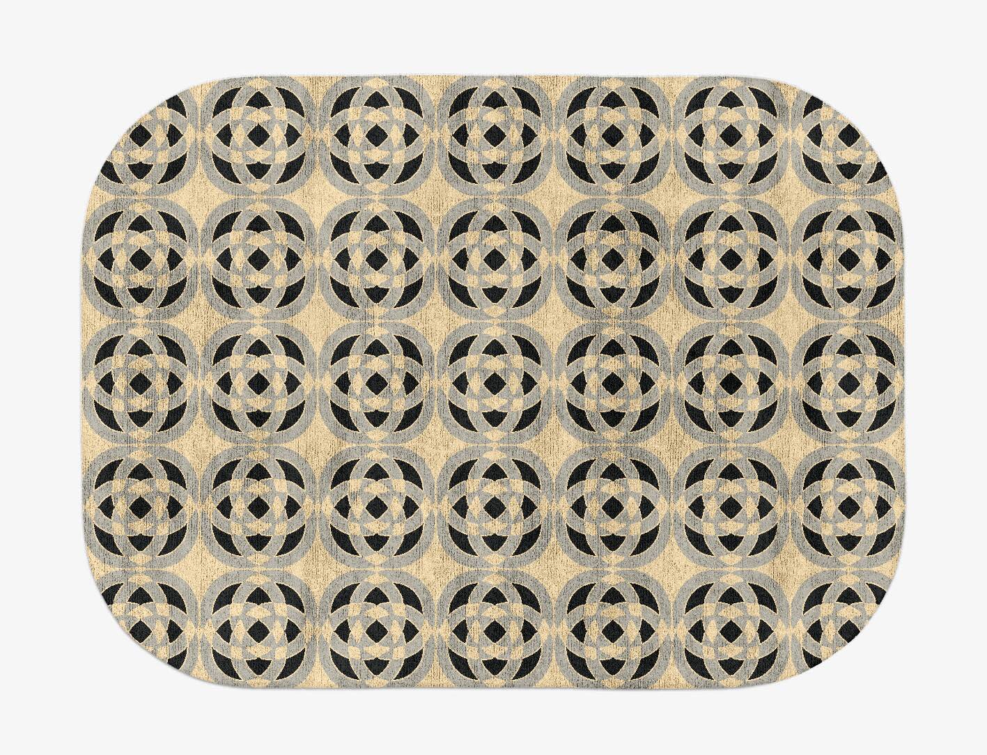 Madison Modern Geometrics Oblong Hand Tufted Bamboo Silk Custom Rug by Rug Artisan
