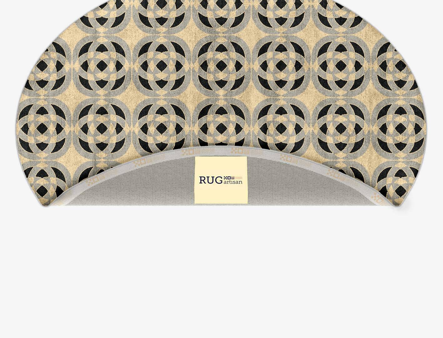 Madison Modern Geometrics Oval Hand Tufted Bamboo Silk Custom Rug by Rug Artisan