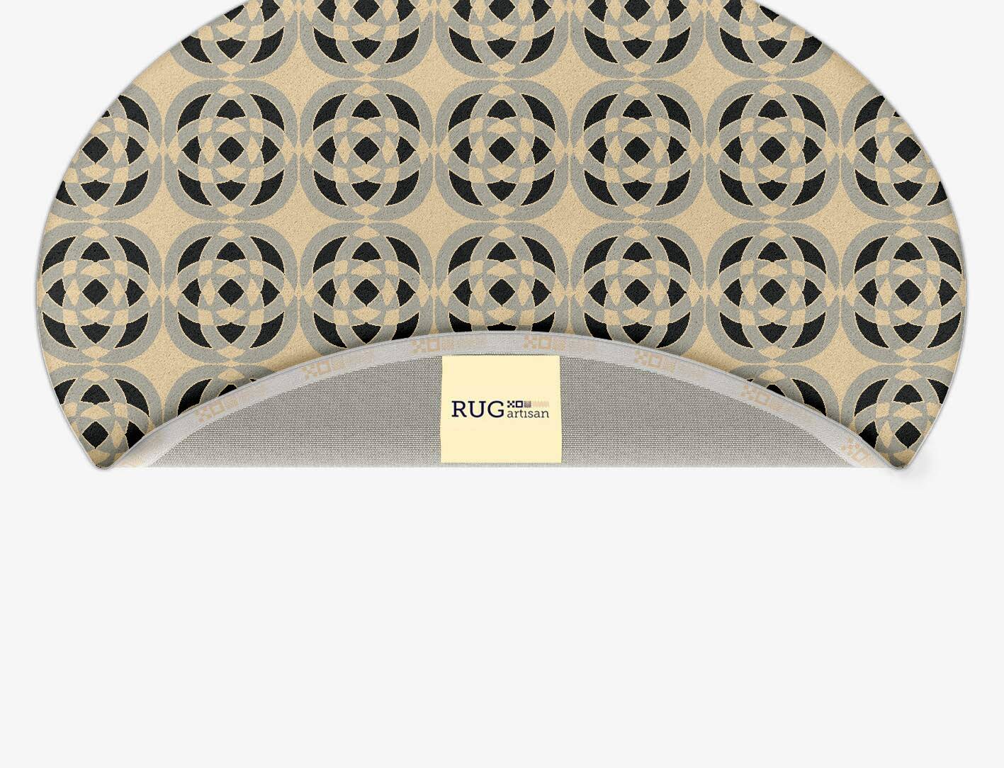 Madison Modern Geometrics Oval Hand Tufted Pure Wool Custom Rug by Rug Artisan