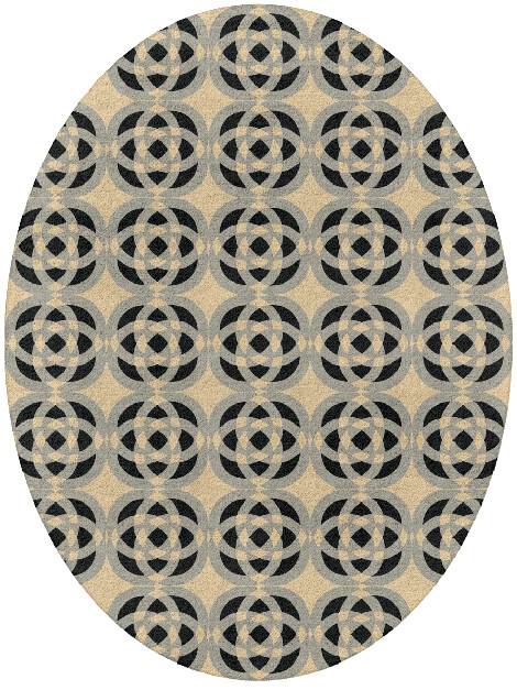 Madison Modern Geometrics Oval Hand Tufted Pure Wool Custom Rug by Rug Artisan