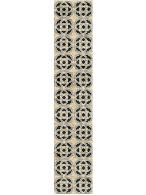 Madison Modern Geometrics Runner Hand Tufted Bamboo Silk Custom Rug by Rug Artisan
