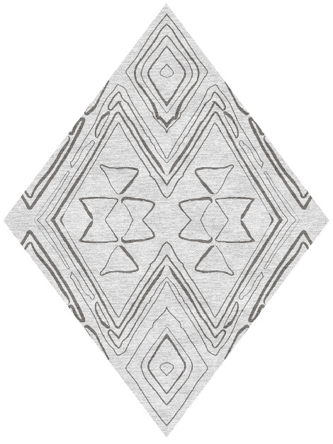 Mae Batik Diamond Hand Knotted Tibetan Wool Custom Rug by Rug Artisan