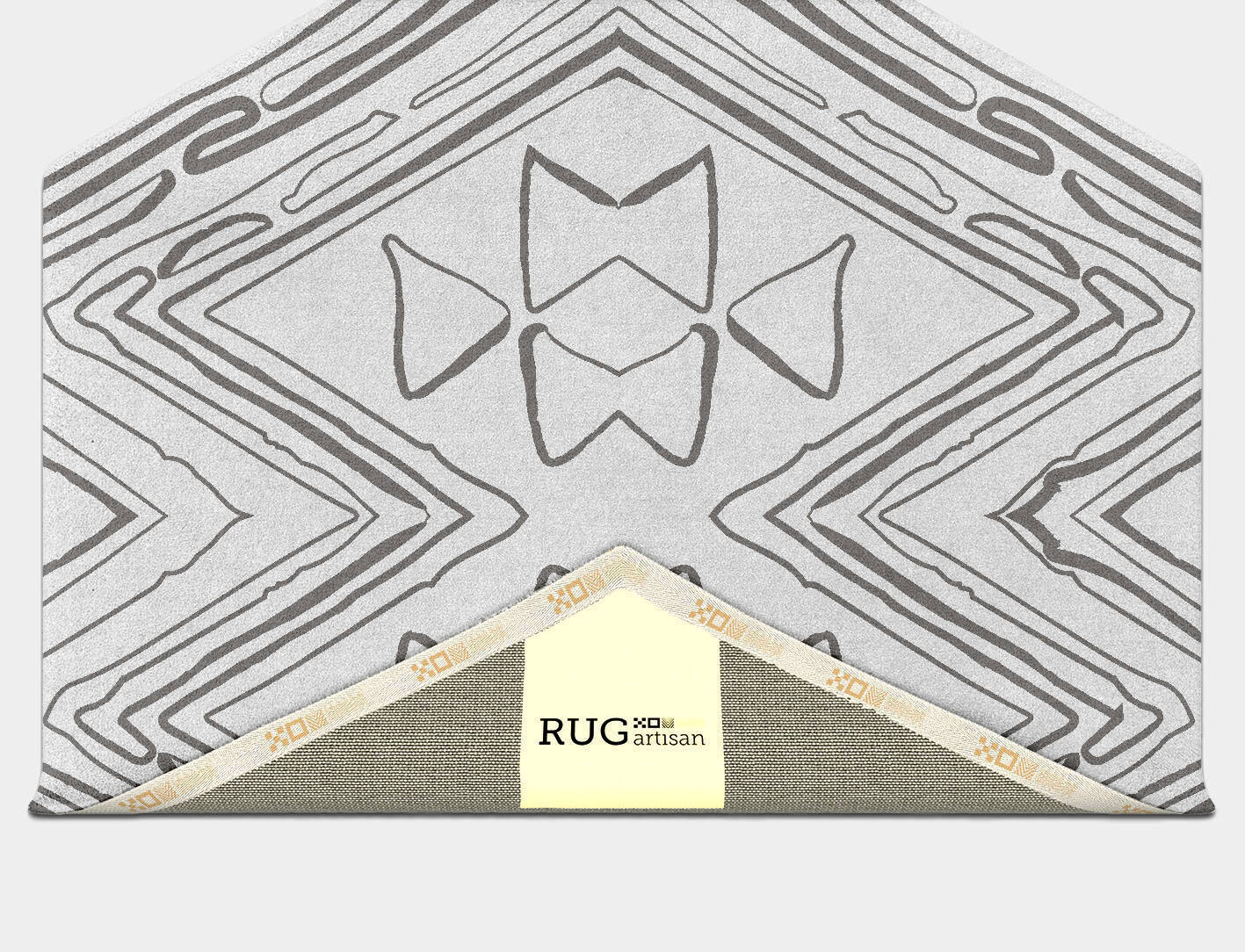 Mae Batik Hexagon Hand Tufted Pure Wool Custom Rug by Rug Artisan